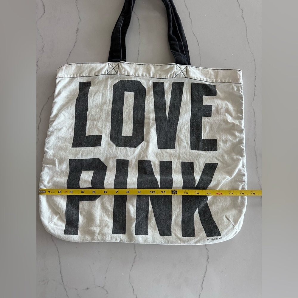 PINK by Victoria's Secret VS Love Tote Bag Vintage Retro Y2K Throwback - Picture 3 of 10